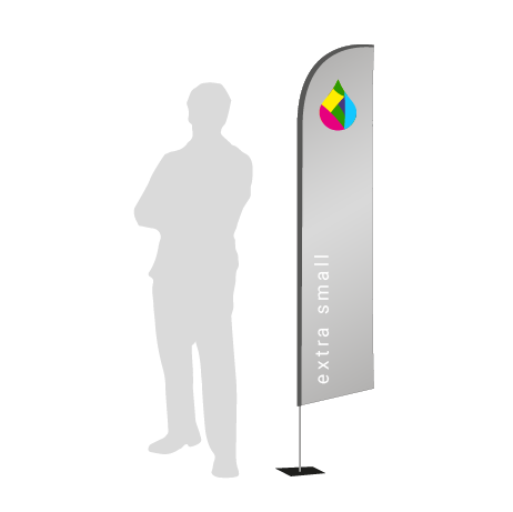 Beachflag Wind | Extra Small (215 cm) | einseitig bedruckt