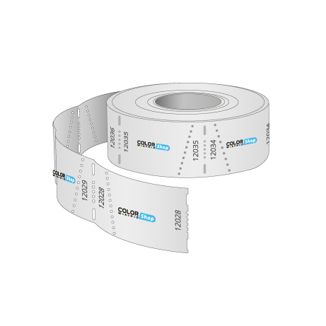 Rolleneintrittskarten (500 Abrisse) Individualdruck